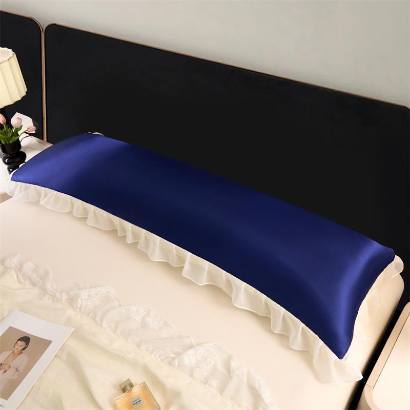 Solid Color Ice Silk Pillowcase without Filler, Breathable Comfortable Pillow Cover, Cooling Pillow Protector for Home Bedroom Dormitory Hotel 4