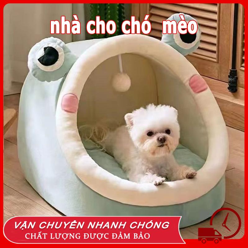 Nhà cho mèo Nhà cho chó Giường Mèo Êm Ái Có Vành Tai Kèm Cục Bông Tròn Đồ Chơi Dành Cho Thú Cưng Nệm cho chó chuồng chó Ổ Đệm Cho Mèo Giường Mèo