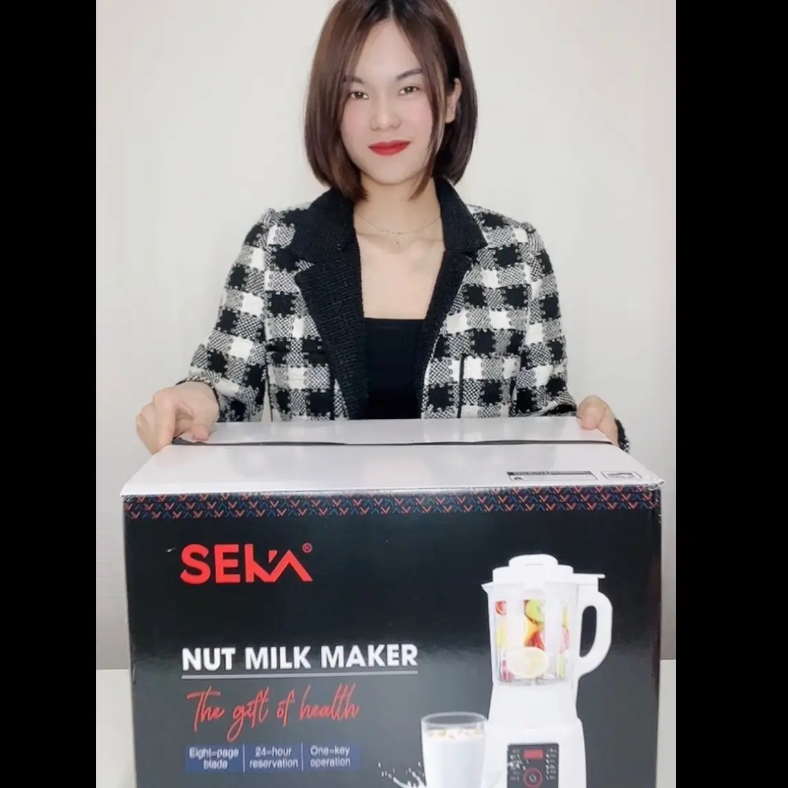 MÁY LÀM SỮA HẠT SEKA E300 12 chức năng xay nấu tiện lợi, Bảo hành chính hãng 12 tháng Xay Sinh Tố