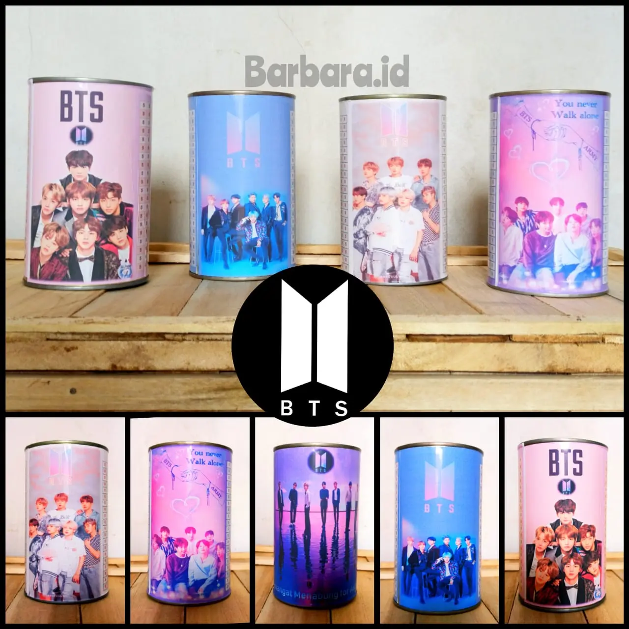 celengan nabung target viral bisa buka tutup murah bisa cod karakter BTS paking buble wrap toples  tabungan