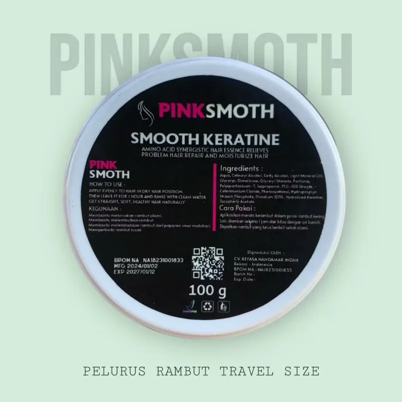 [ISI 2 PCS] PELURUS RAMBUT TANPA CATOK  KERATIN Pelurus Rambut Travel Size 100ML 3