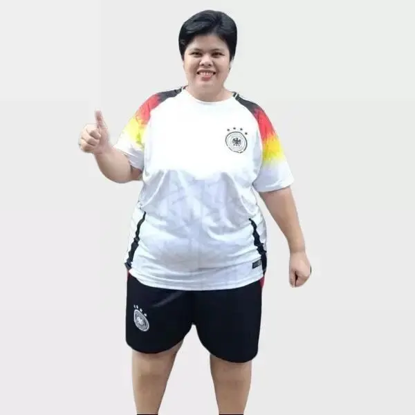 Bộ bóng đá bigsize 135kg trở lại màu trắng mẫu mới Sport
