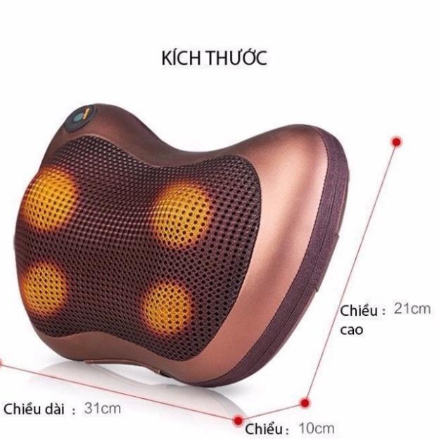 Product Introduction of Gối massage cổ vai gáy hồng ngoại 8 bi xoay 2 chiều, đảo chiều cao cấp công nghệ Nhật Bản 10