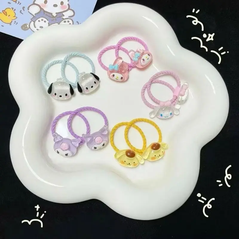 set ikat rambut sanrio isi 3 motif karakter lucu