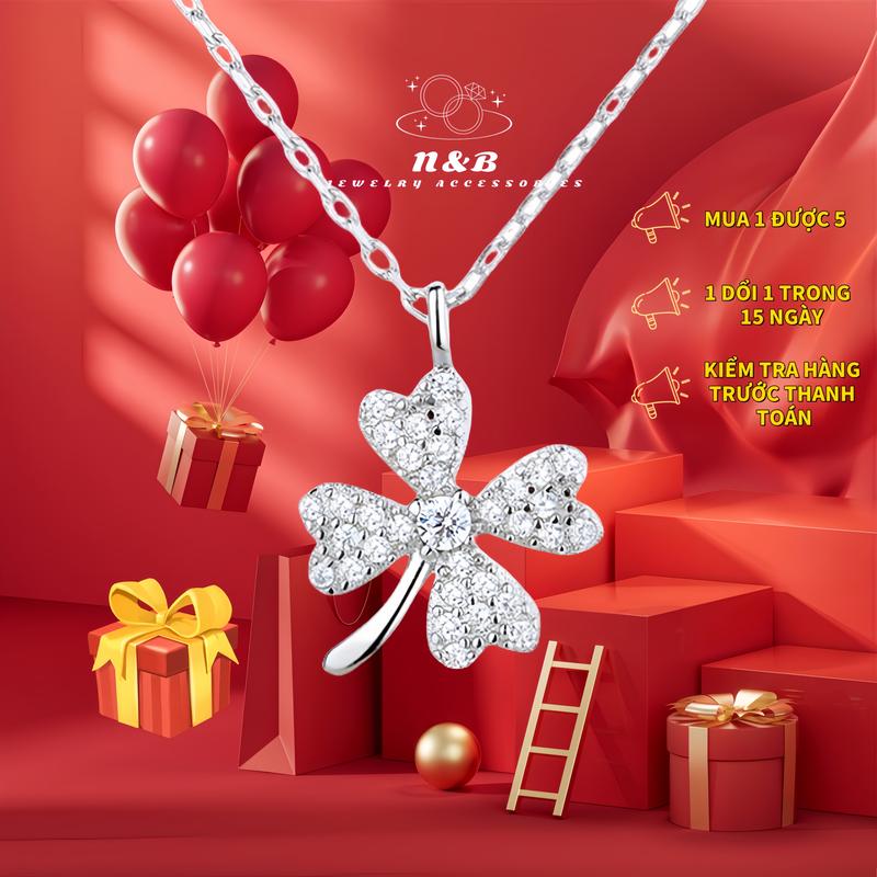  N&B Vòng cổ Cỏ Bốn Lá May Mắn vòng cổ nữ 