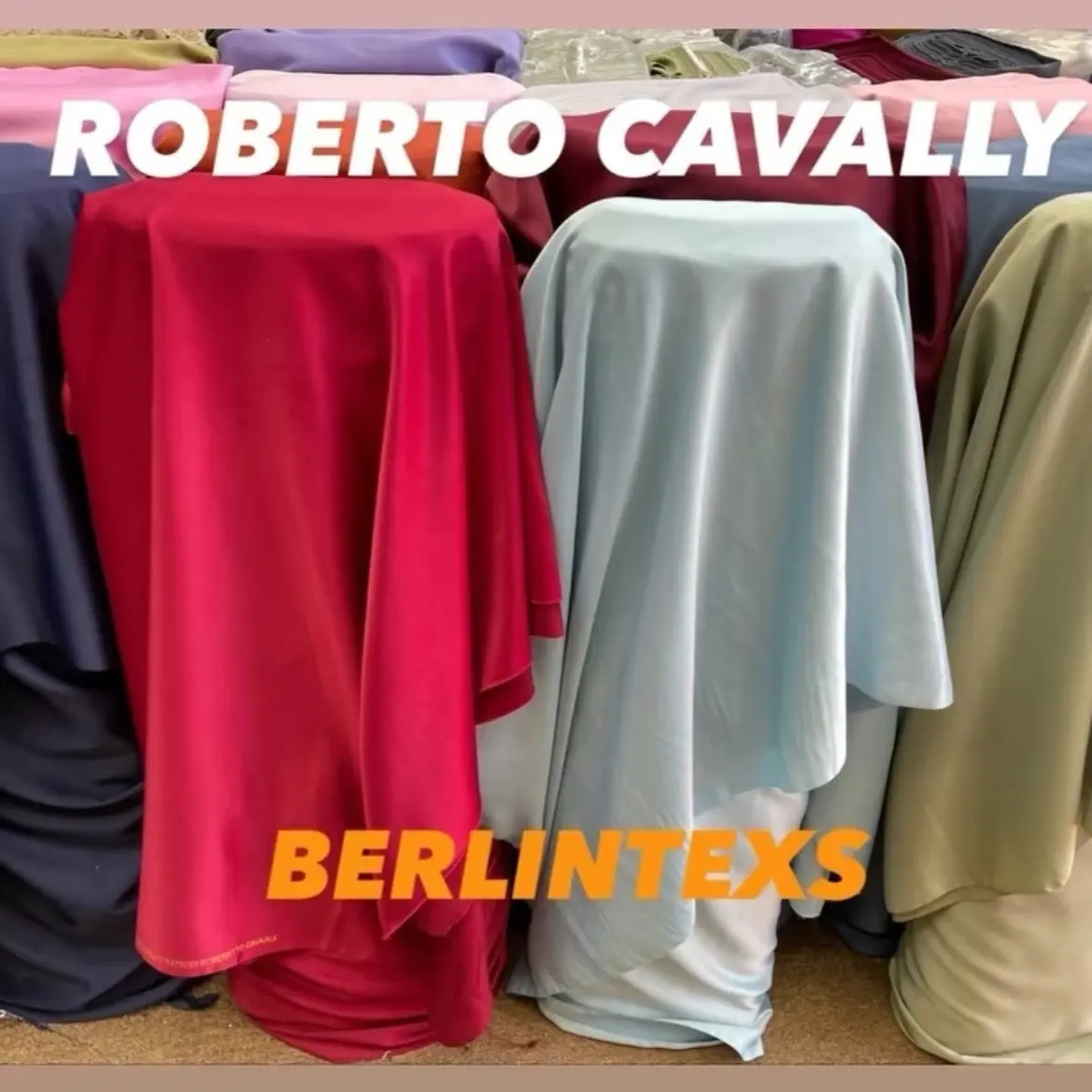 SATIN IMPORT ROBERTO CAVALI ORIGINAL PURE