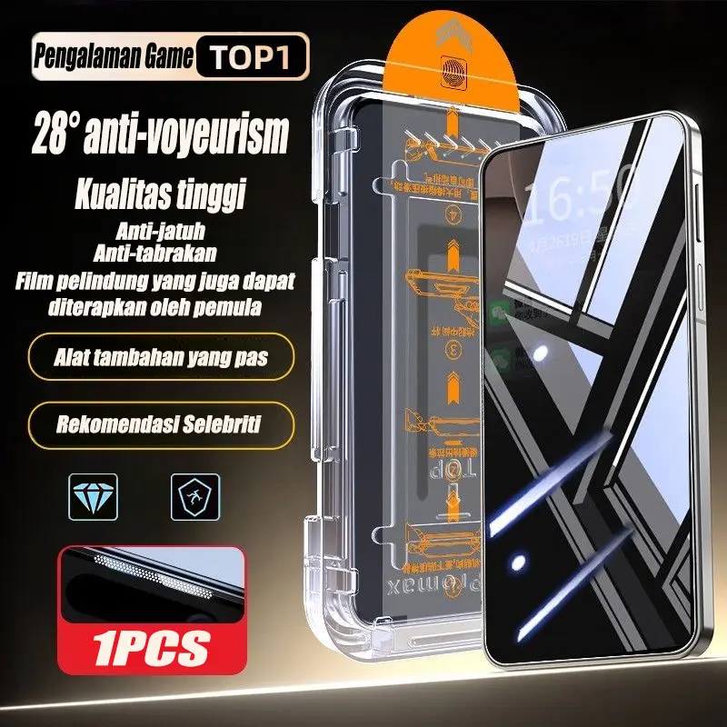 Pelindung Layar Anti Peep untuk OPPO A18 A78 77S A16 53 A54 A55 57 58 59 A60 A92 A38 A96 4G A98 A3 A17 5S A76 A31 74 A58 7 A5 A3pro A15 A52 RENO8T 4G 3 4 5 6 6Z 7 7Z 8 8Z 11F F11 - Ponsel