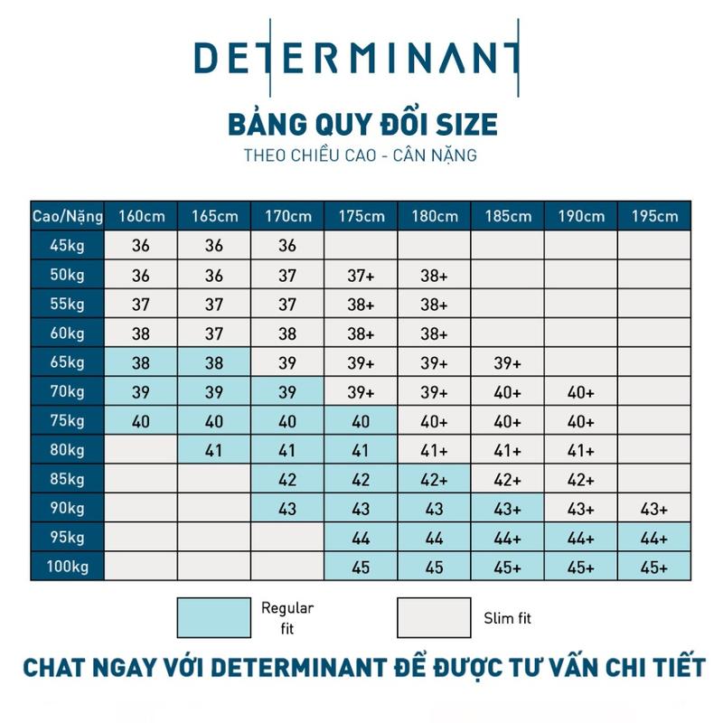 Product Introduction of Áo sơ mi nam tay dài DETERMINANT 100% cotton siêu dài - công nghệ Visdry chống nhăn kháng khuẩn - SS01 - màu Light blue 11
