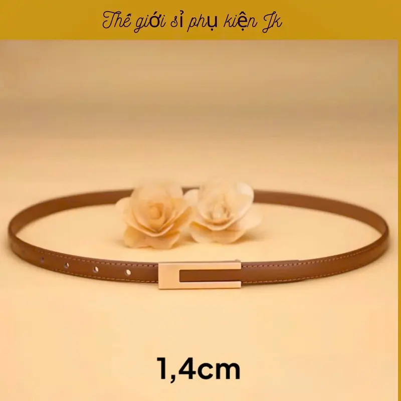 Thắt Lưng Nữ Bản Nhỏ 1,4cm_Thế Giới Sỉ Phụ Kiện JK(3PU) 0