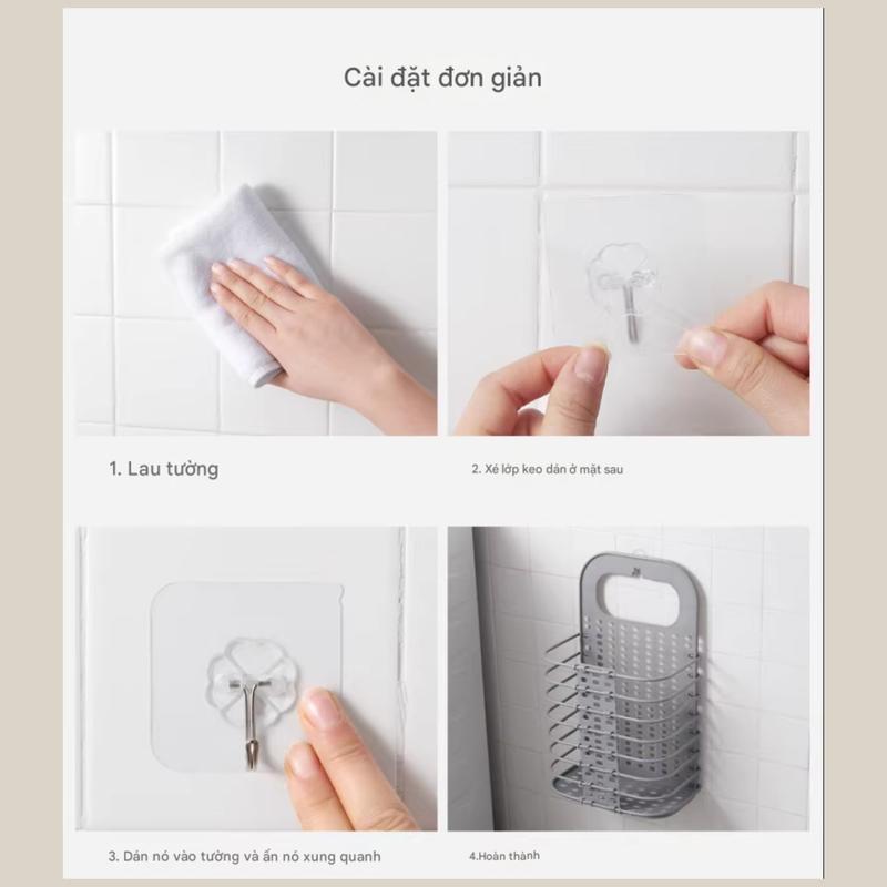 Giỏ Đựng Quần Áo Có Thể Gấp Gọn, 2 Màu Trắng Và Ghi - Gia Dụng iLux 2