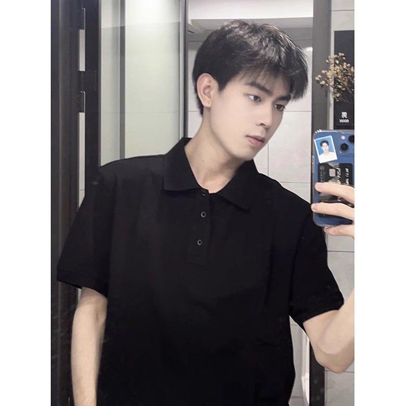 Product Introduction of Áo Thun ngắn Tay Polo, Màu Đen, Cổ Áo bẻ xuống, Trang Phục Mùa Hè Cho Nam, Trưởng Thành Và Ổn Định, Phong Cách Ruan, Cổ Điển Mỹ Đẹp Trai, Áo Công Sở, Tay Lửng 10