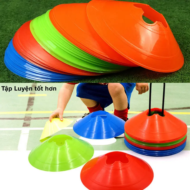 Nấm Tập Chiến Thuật Bóng Đá, Cone, Vật Cản Chướng Ngại Vật Tập Trượt Patin Cao 5cm Chọn Màu – Hãng miDoctor 3