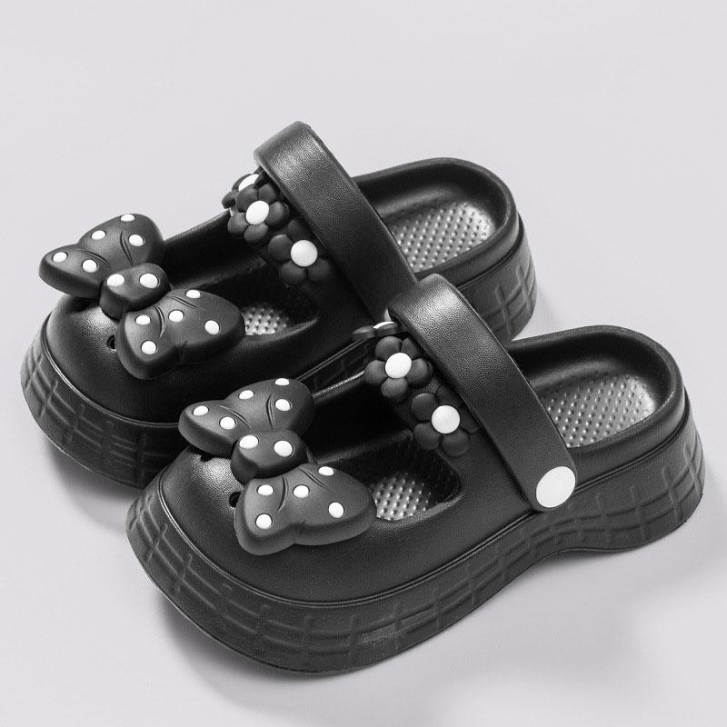 Giày bé gái từ 3 - 15 tuổi gái gắn nơ xinh xắn đi học đi chơi nhẹ êm chân dep  be