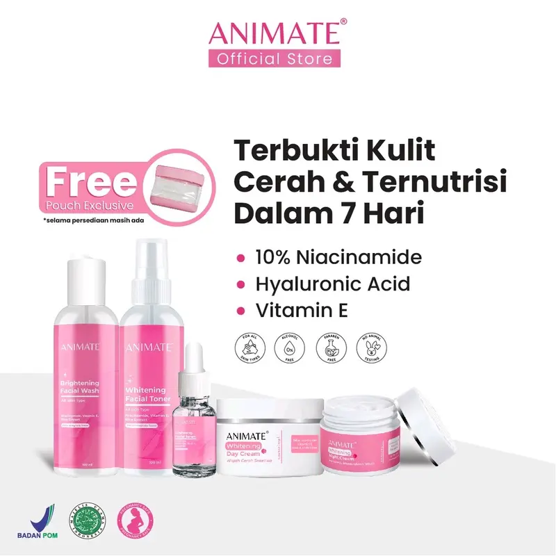 Animate Whitening Series | Day Night Toner Facial Wash 0