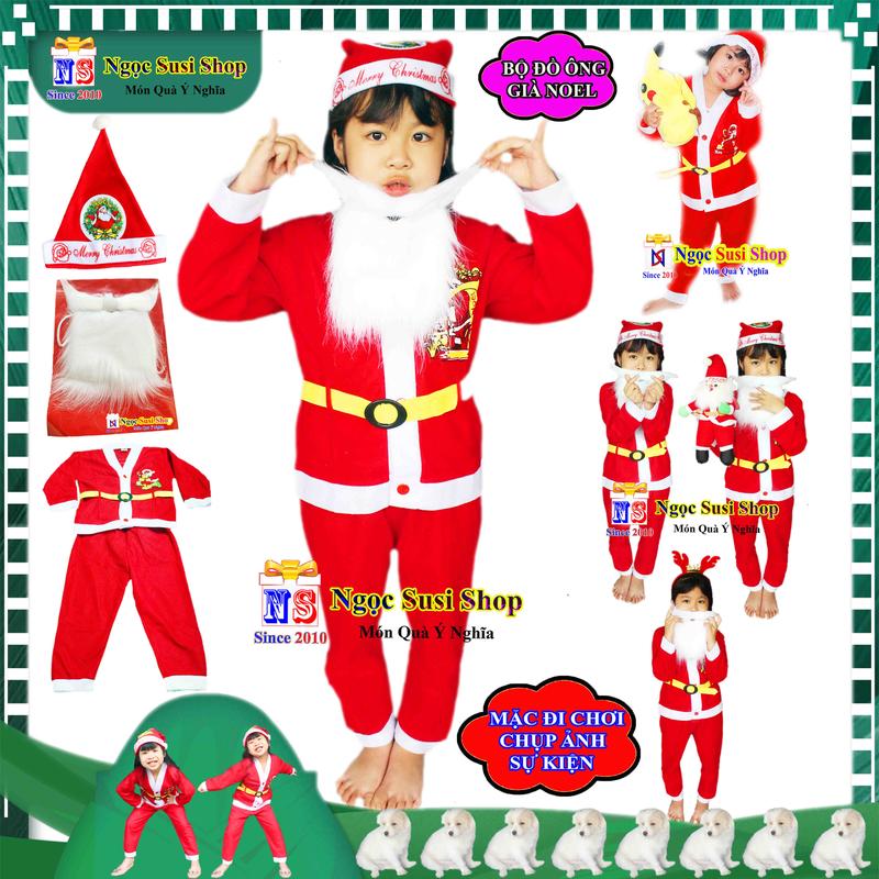 Product Introduction of [TẶNG NÓN] QUẦN ÁO ÔNG GIÀ NOEL BỘ ĐỒ NOEL CHO BÉ 1 - 10 TUỔI CHẤT VẢI NỈ MỎNG GIÁ RẺ - QUẦN ÁO TRANG PHỤC NOEL GIÁNG SINH 81