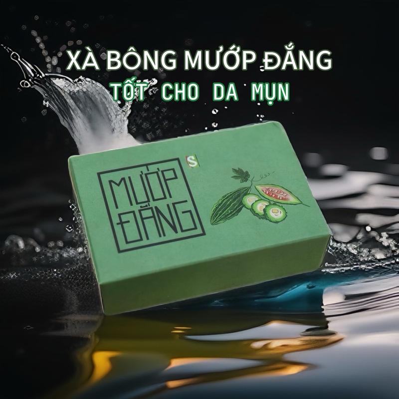 Xà bông xà phòng Mướp Đắng [khổ qua] Sinh Dược - Mát Da, Cải Thiện Mụn Lưng Dưỡng Body Nam Nữ Skincare Women 100g