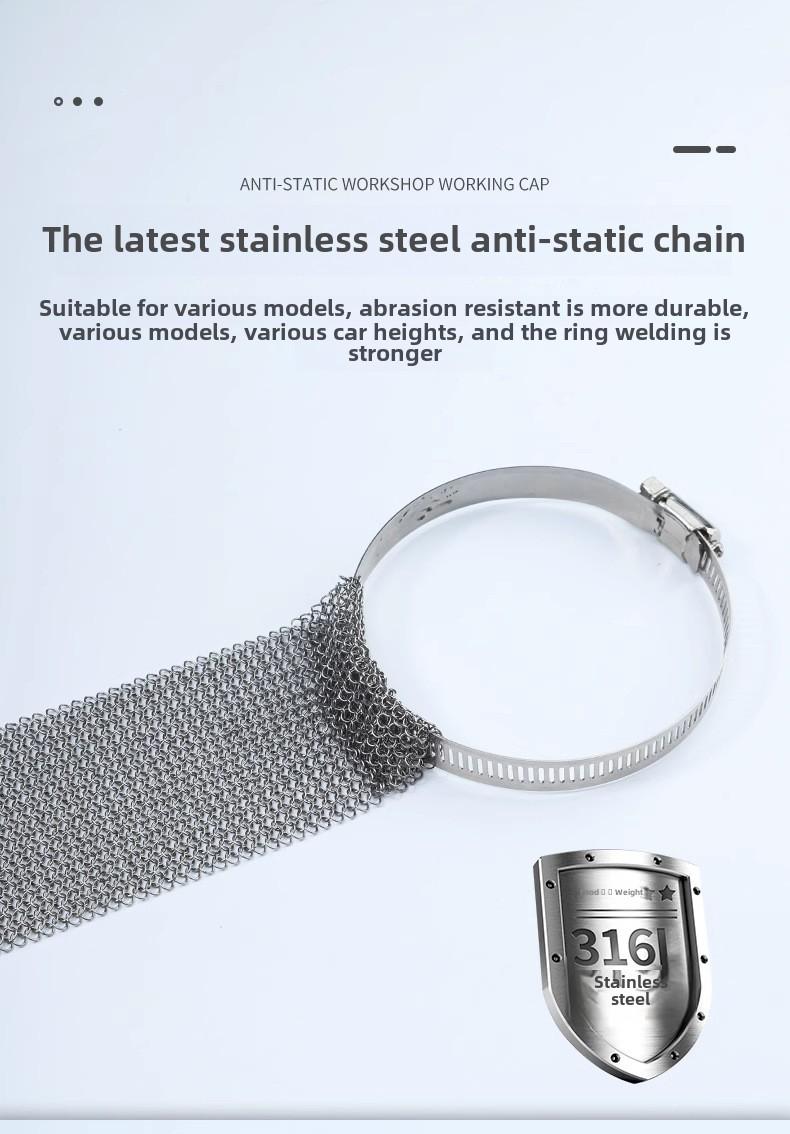 Product Introduction of Car Anti-Static Mop Wear-Resistant Anti-Static Belt Elimination Gadget Vehicle Luminous Exhaust Pipe Earthing Strip Universal 3