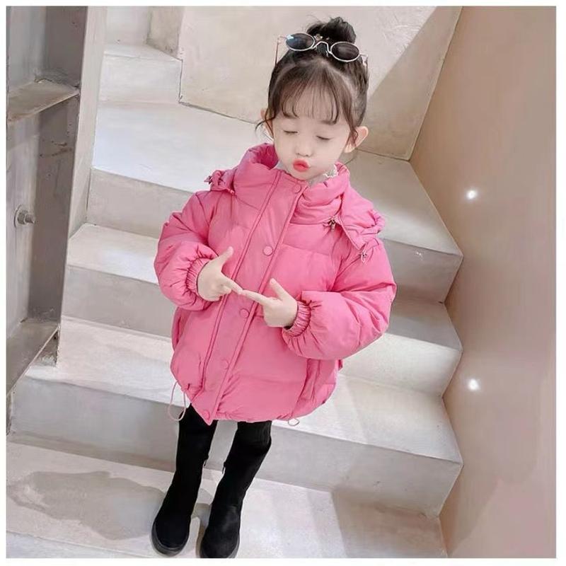 Quần Áo Độn Bông, Cho Bé Gái, Dày Dặn, Hàng Mới Về 2024, Áo Khoác Độn Bông Cho Trẻ Em, Áo Khoác Mùa Đông, Phong Cách Phương Tây Cho Bé Gái, Áo Khoác Độn Bông Ấm Áp, Thích Hợp Cho Mùa Thu Và Mùa Đông 2