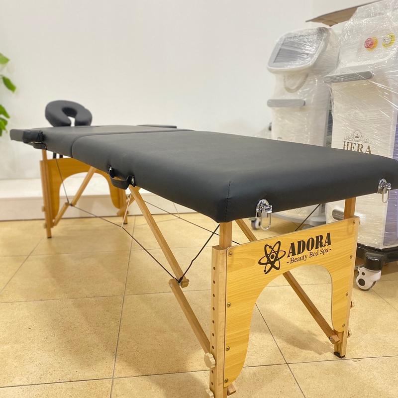 Giường Vali Chân Gỗ Cao Cấp Hàng L1 | Giường Vali Gấp Gọn Hỗ Trợ Massage, Phun Xăm SPA Full Phụ Kiện (VLG002) ghe  goi , giường nối mi, bàn gội  spa bồn gội đầu tách rời giường gội dưỡng sinh