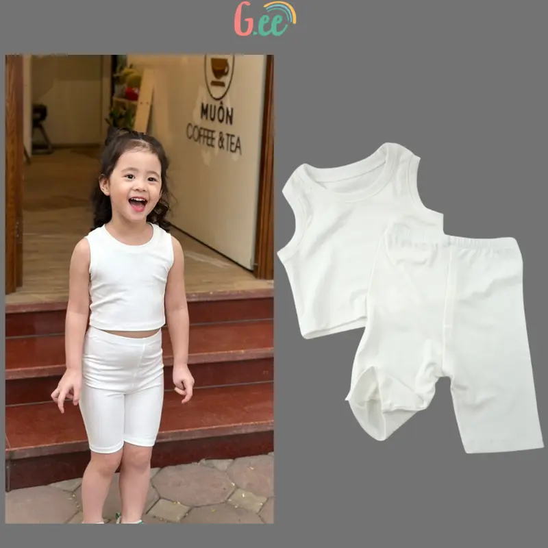 Quần legging đùi bé gái vải gỗ sồi, siêu mềm mại, co dãn thoải mái cho bé 10-50kg 6