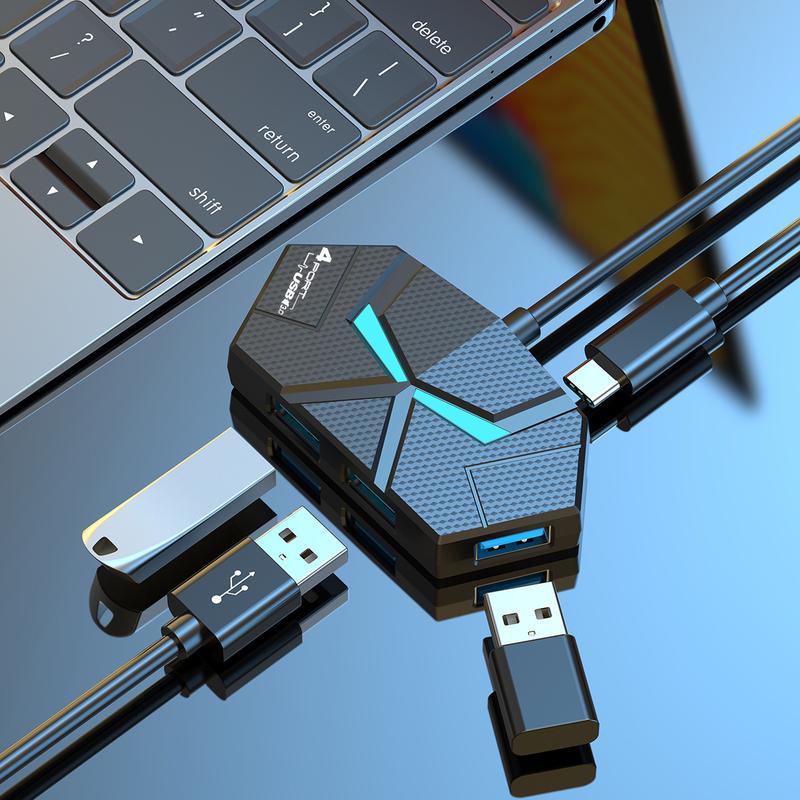 3.0USB Extender Expansion Dock One Drags Seven Port Hub Computer Notebook External USB Flash Drive Conversion Multifunctional 1