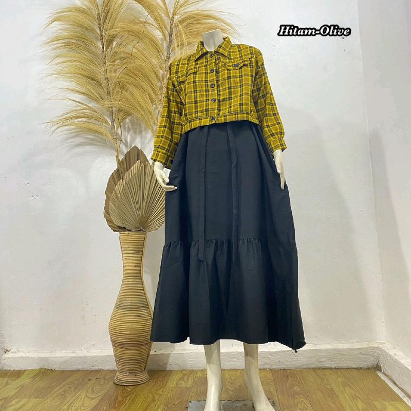 outer wanita kekinian / outfit wanita / outer untuk kondangan Dress Formal Muslim 6