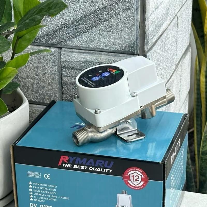 Máy Bơm Tăng Áp Mini RYMARU RY-01TB 100W IP65 Tự Ngắt khi Khóa Vòi - Tăng Áp Máy Giặt, Vòi Hoa Sen, Máy Lọc Nước