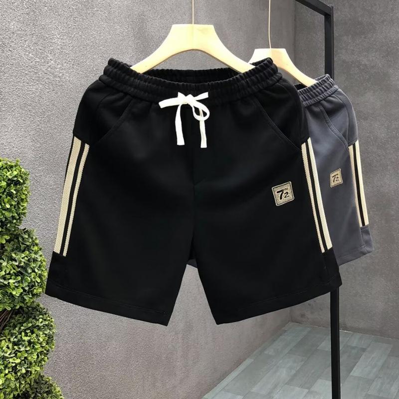 Quần Đùi Nam POLY cotton Sọc 2 bên dây rút tiện lợi