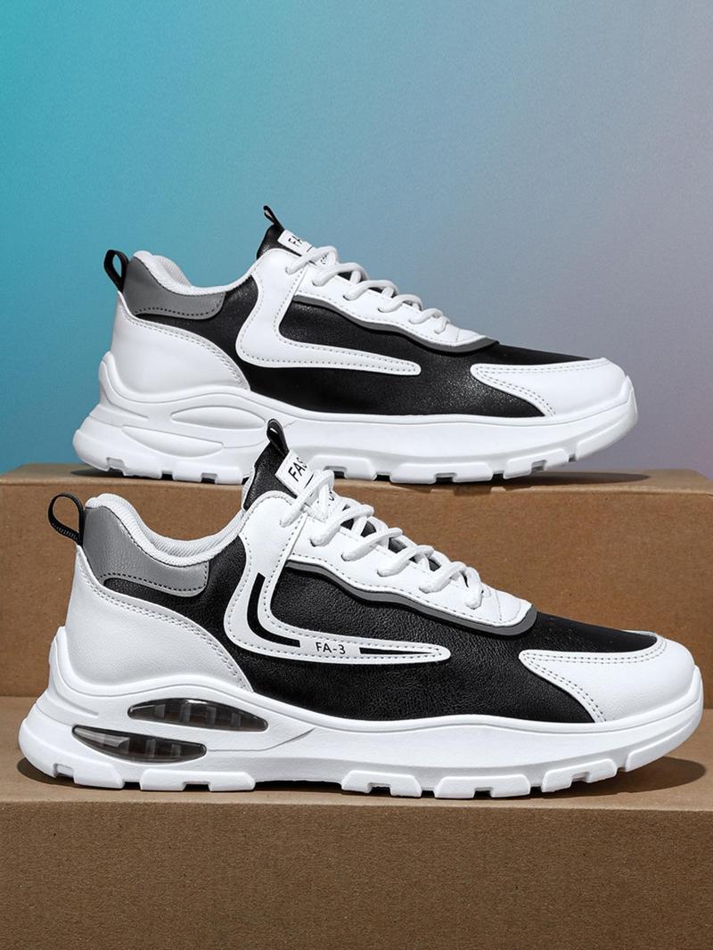 Product Introduction of Men's Fashion Letter Label Design Low Top Sneakers, Casual Athletic Lightweight Breathable Comfortable Running Sports Shoes, Trainers Perfect for Outdoor Sports 16