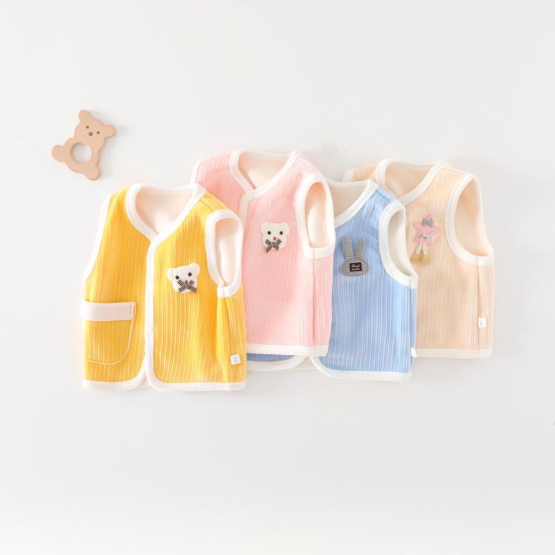  Áo ghile nỉ nhung mẫu mới gi lê Hàng Quảng Châu áo khoác ghi lê bé trai áo gile bé gái cao cấp 