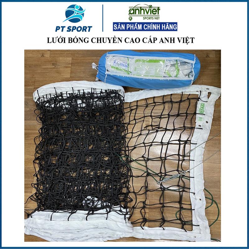 Lưới banh bóng chuyền da, bóng chuyền hơi Anh Việt chính hãng đạt tiêu chuẩn thi đấu, (Lưới không cáp, có cáp, 7m, 9.5m, Thái Lan, Nhật) Sport