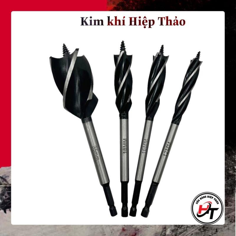 Mũi khoan gỗ khoét lỗ tròn dài chuôi lục giác xoắn ốc đa năng chuyên dụng MKG-XD-TQ