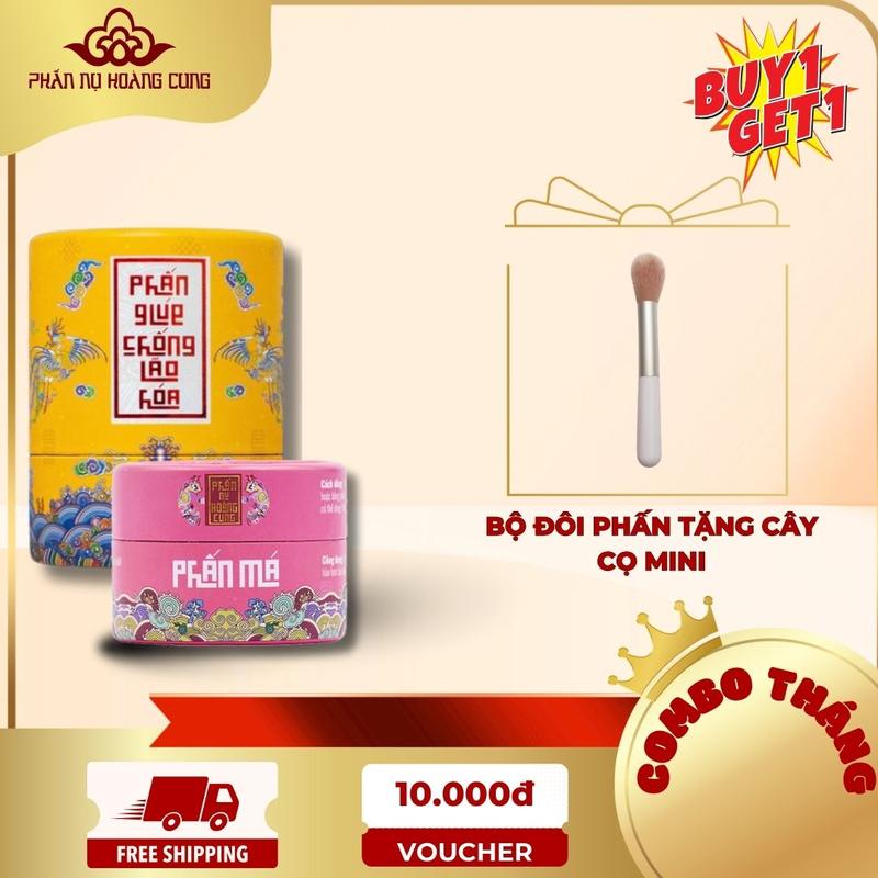 Combo Trang Điểm Dưỡng Da Phấn Chống Lão Hóa và Phấn Má Cosmetic Nữ Perfume Kem Lót Women