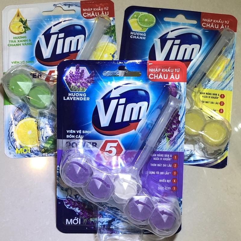 Viên Treo Bồn Cầu VIM sạch khuẩn, thơm mát hương lavender/chanh/trà xanh | Viên Tẩy Bồn Cầu