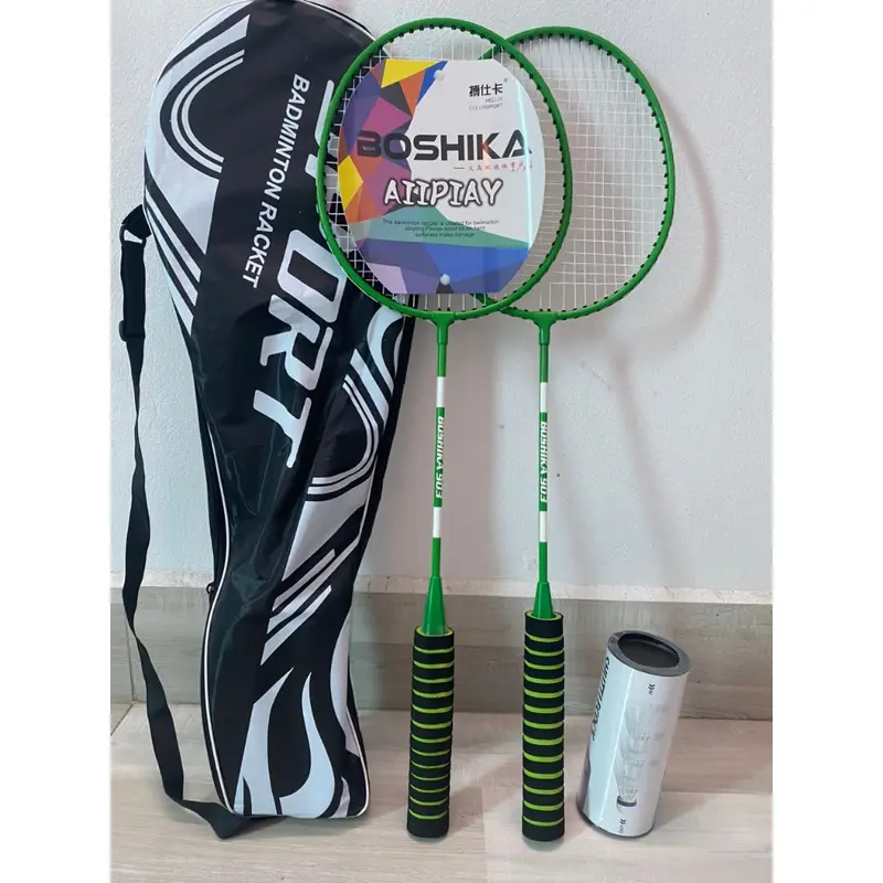Sét 2 Vợt Cầu Lông Carbon 2 Chiếc + Bao Vợt + Cán Vợt + 3 Quả Cầu - Rèn Luyện Thể Thao, Thể Dục, Kiểu Dáng Sport 2