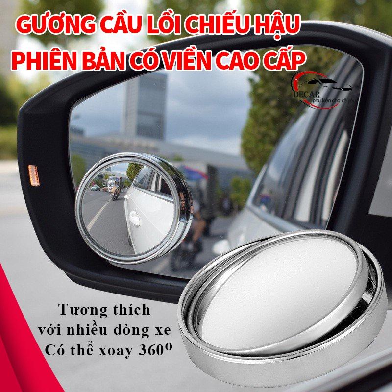 Gương cầu lồi chiếu hậu ô tô, bộ kính lồi oto xe hơi , bộ 2 chiếc gương cầu lồi ô tô 360 độ gắn kính chiếu hậu, hỗ trợ tầm nhìn góc rộng, có thể xoay 360 độ dùng cho oto xe tải guo ng guo ng chieu hau o to guong cauloi guong chieuhau