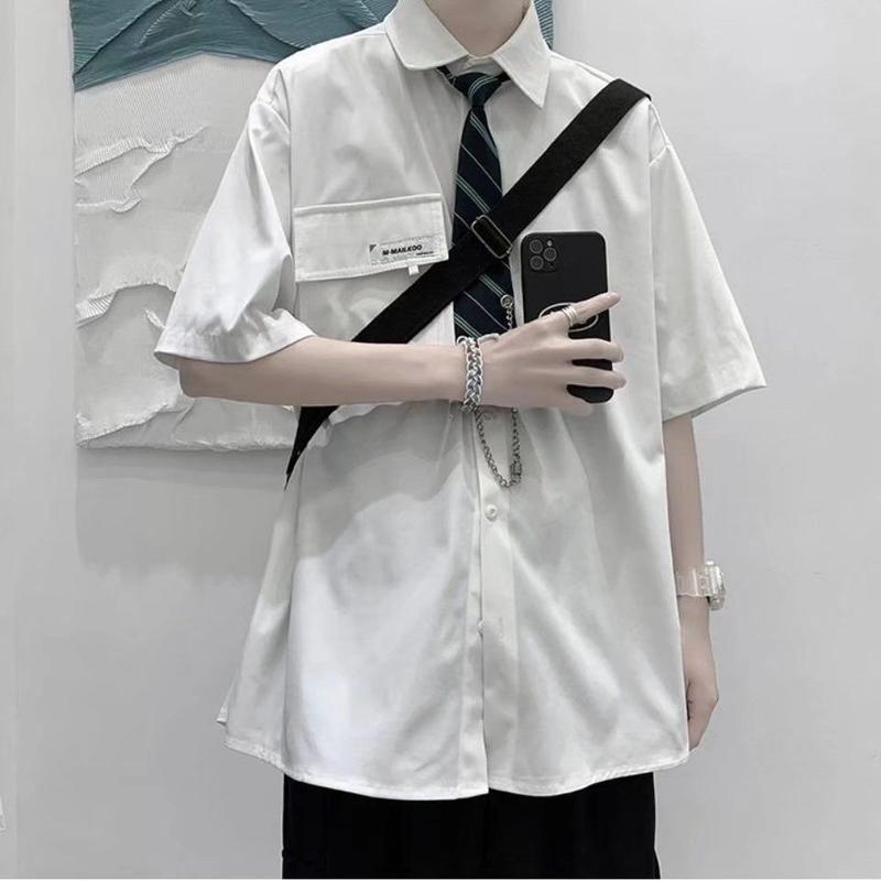 Áo Sơ Mi Cà Vạt JK Nhật Bản Phong Cách Preppy Thanh Lịch Phong Cách Hàn Quốc, Thương Hiệu Hợp Xu Hướng Nam Và Nữ, Áo Dáng Rộng Mùa Xuân, 2024, Phong Cách Hoang Dã 1
