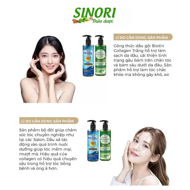 Dầu xả collagen lô hội Sinori giúp bổ sung độ ẩm cho tóc 200ml 3