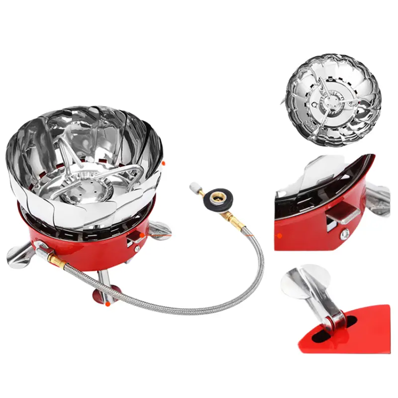 Bếp Gas Mini Chống Gió Có Dây, Chống Cháy Nổ - Gấp Gọn Tiện Dụng Mang Đi Dã Ngoại, Du Lịch 1