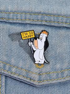Broche de Diseño de Perro de Dibujos Animados, Pin de Esmalte Lindo para Decoración de Mochila, Jeans y Sombrero, Accesorios de Moda para Mujeres y Hombres