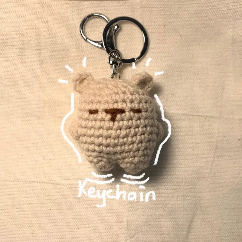 Bear crochet keychain / Gantungan kunci beruang rajut Couple 3