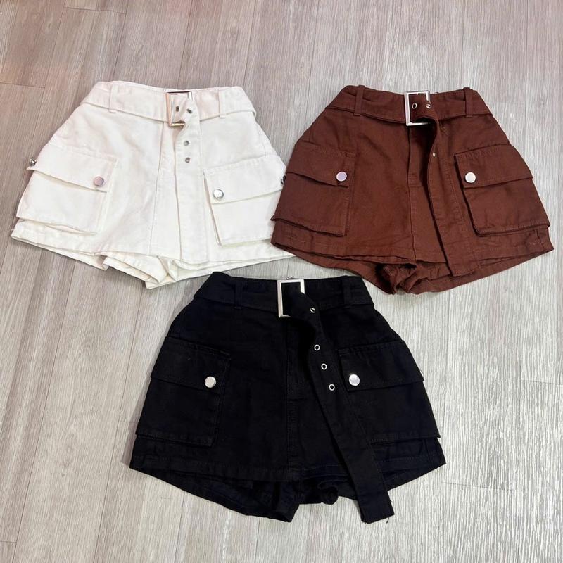 CV41 - Chân Váy Túi Hộp Kaki Dáng Ngắn Kèm Nịt