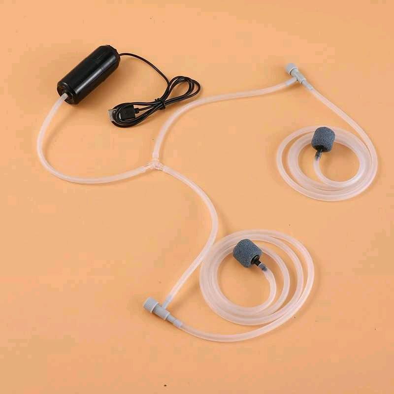 Produk SweetLife Aerator Aquarium USB Double Pump with Accesories 5V 1W - SL2P 1