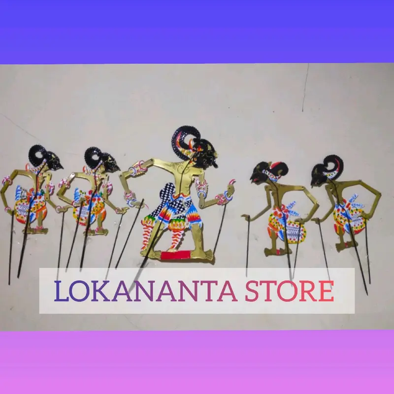 PANDAWA LIMA WAYANG KULIT BAHAN DUPLEK ISI LIMA WAYANG 8