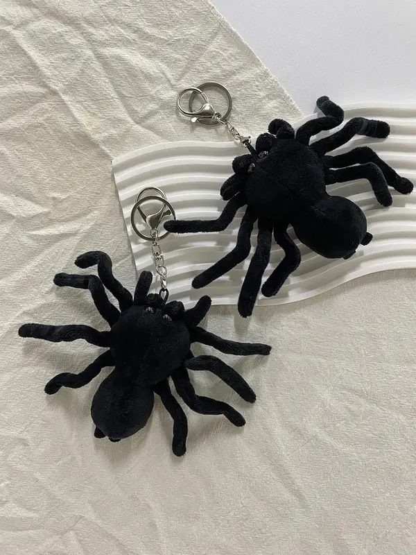 Cute Spider Design Plush Keychain, Creative Plush Pendant, Bag Charm for Women & Men, Fashion Accessories for Daily Use 6