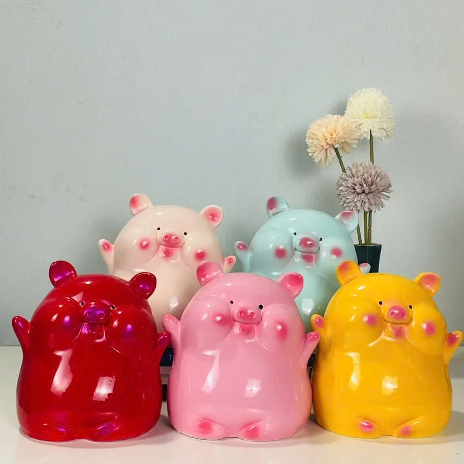 [Lỗ Tròn] Heo Đất Bánh Bao Size Nhỏ, Heo Đất Tiết Kiệm, Heo Đất Xinh