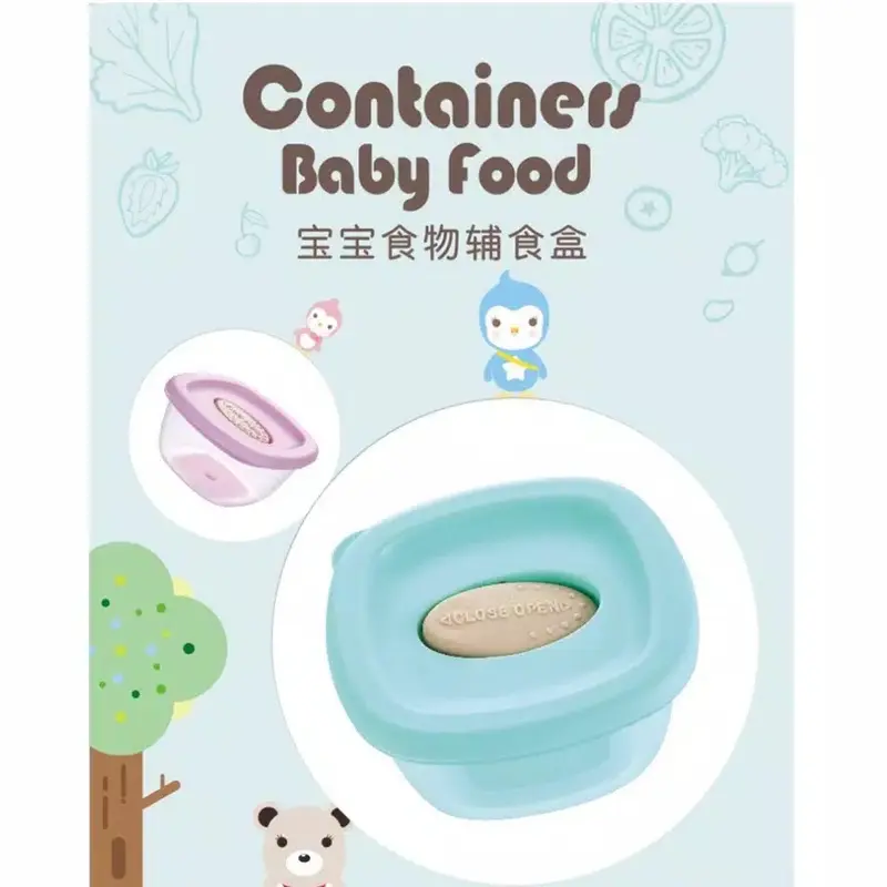 Baby Food Container 4in1 Penutup Lock - Tempat Penyimpanan Makanan Bayi MPASI Bubuk 6