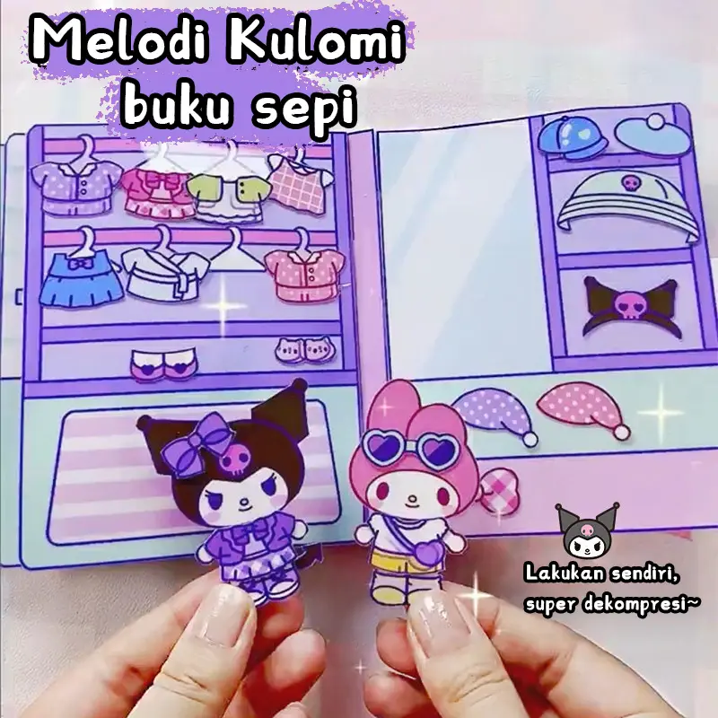 Quiet Book Diy Mainan Sanrio Mainan Edukasi Busy Book Buku Quite Mainan Edukasi Anak Cool Book Paper Doll