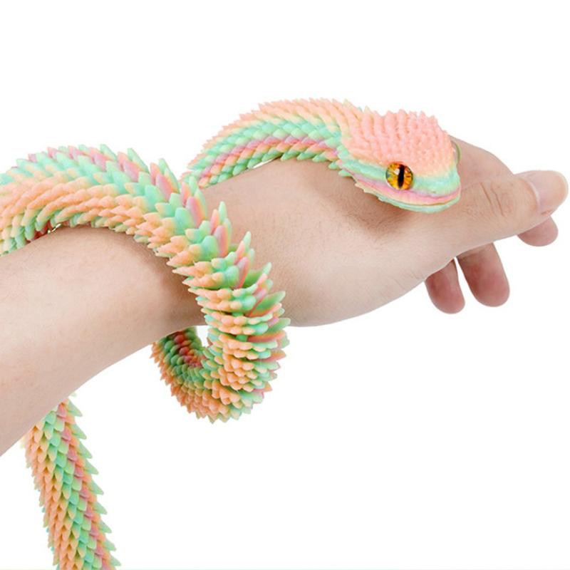 Tượng Rắn In 3D, 30cm, Động Vật In 3D, Phụ Kiện Bàn, Trang Trí Phòng, Trang Trí Năm Hình Rắn Vui Nhộn Để Bàn Văn Phòng, Hàng Mới Về 0