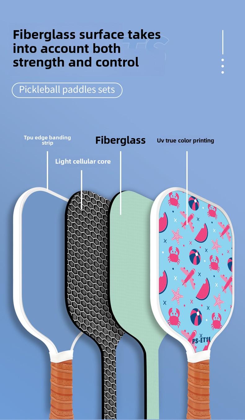 Product Introduction of Children's Gift Peak Racket Child Racket Fiberglass Carbon Fiber Pickleball Paddle Sports Gift 8